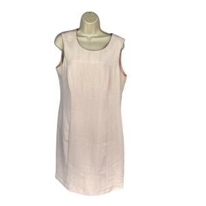 PANIZ NEW YORK, SIZE 12 CREAM COLORED DRESS, SLEEVELESS